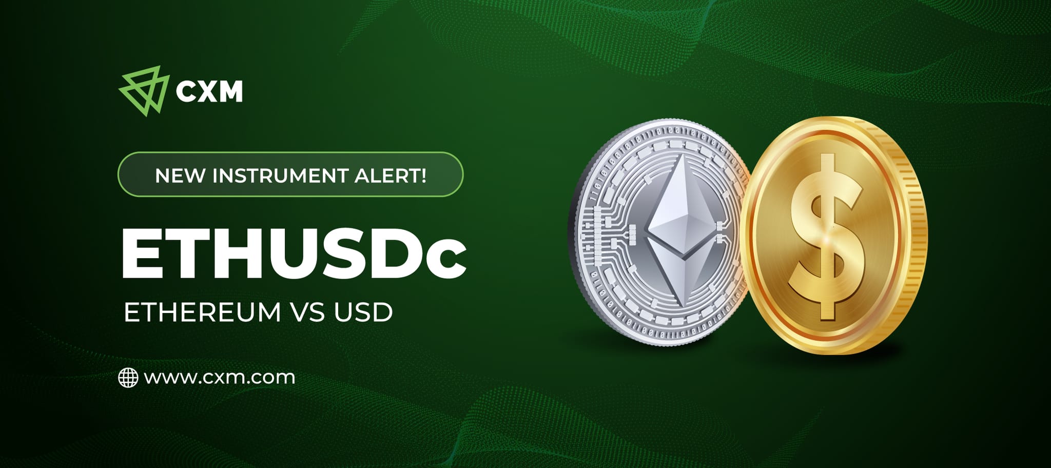 CXM kripto portfeliga ETHUSDCni qo‘shdi