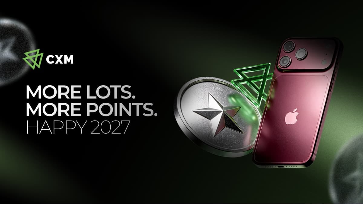 A silver star coin and a burgundy iPhone 18 Pro Max on a dark green background, promoting the CXM Make Every Lot Count promotion