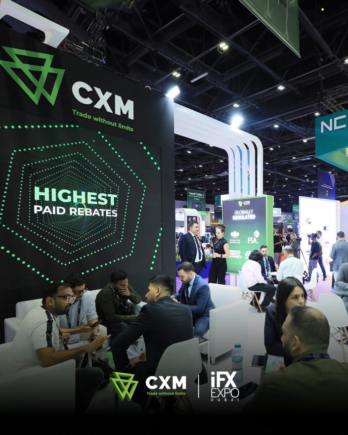 iFX ExpoにおけるCXM「Highest Paid Rebates」ブース